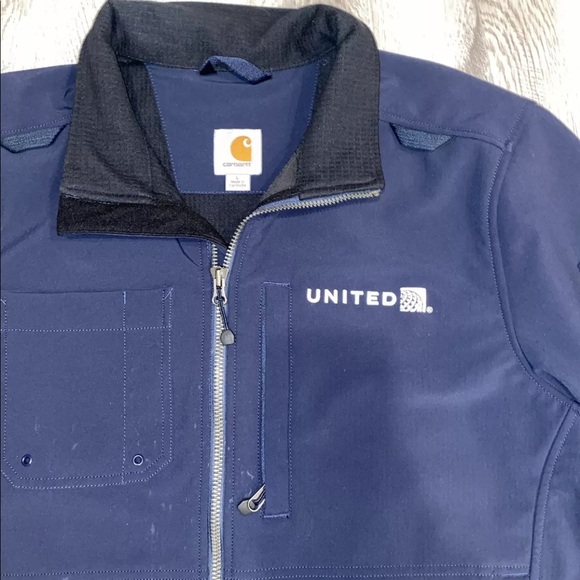 Carhartt United Airlines Blue Jacket L - Picture 2 of 12
